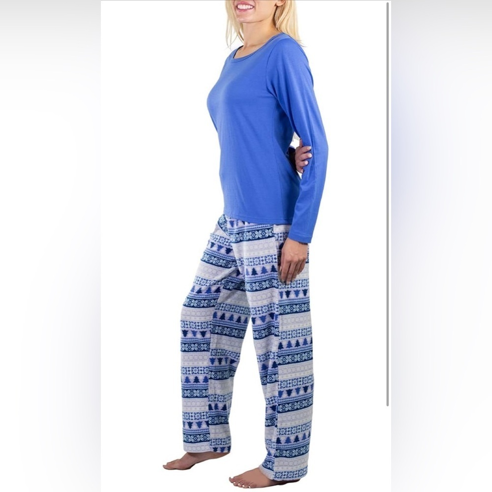 NWT- Jo & Bette Women’s 2 Pack Fleece Pajama Set; Fuzzy PJ Loungewear Set - 2XL
